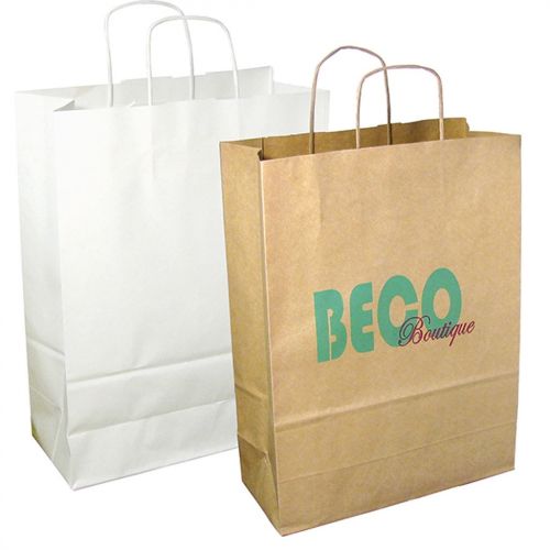 Sac en papier avec poignées torsadées L - image 4